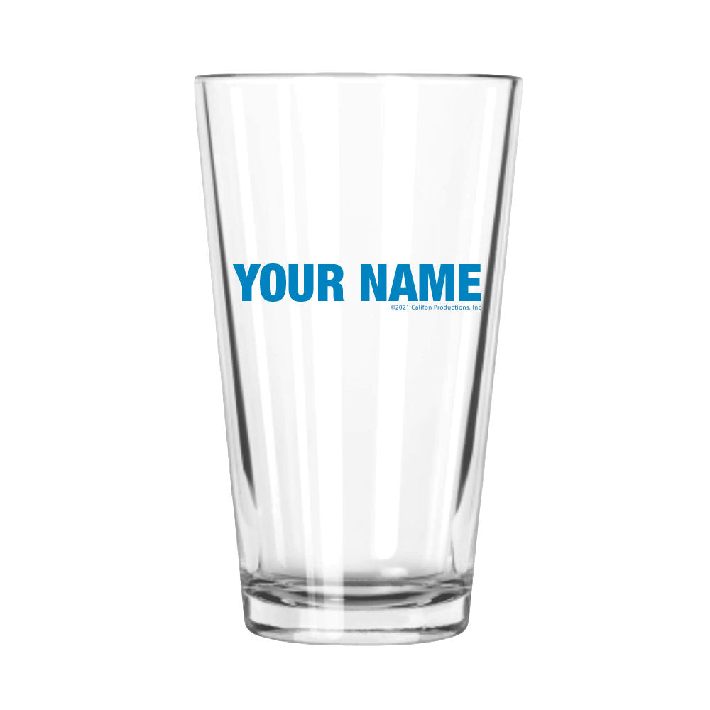 Keep Calm and Watch Wheel Personalized Pint Glass