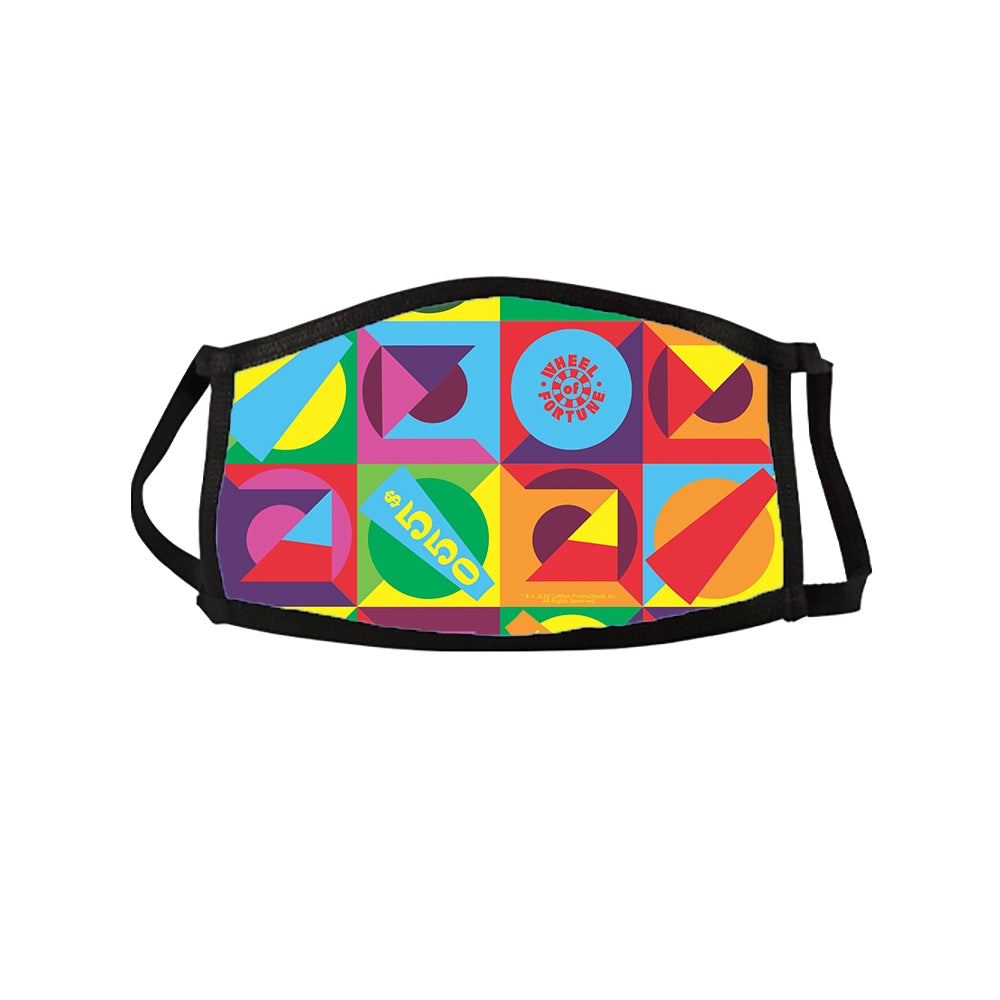 Wheel of Fortune Wedge Pattern Face Mask