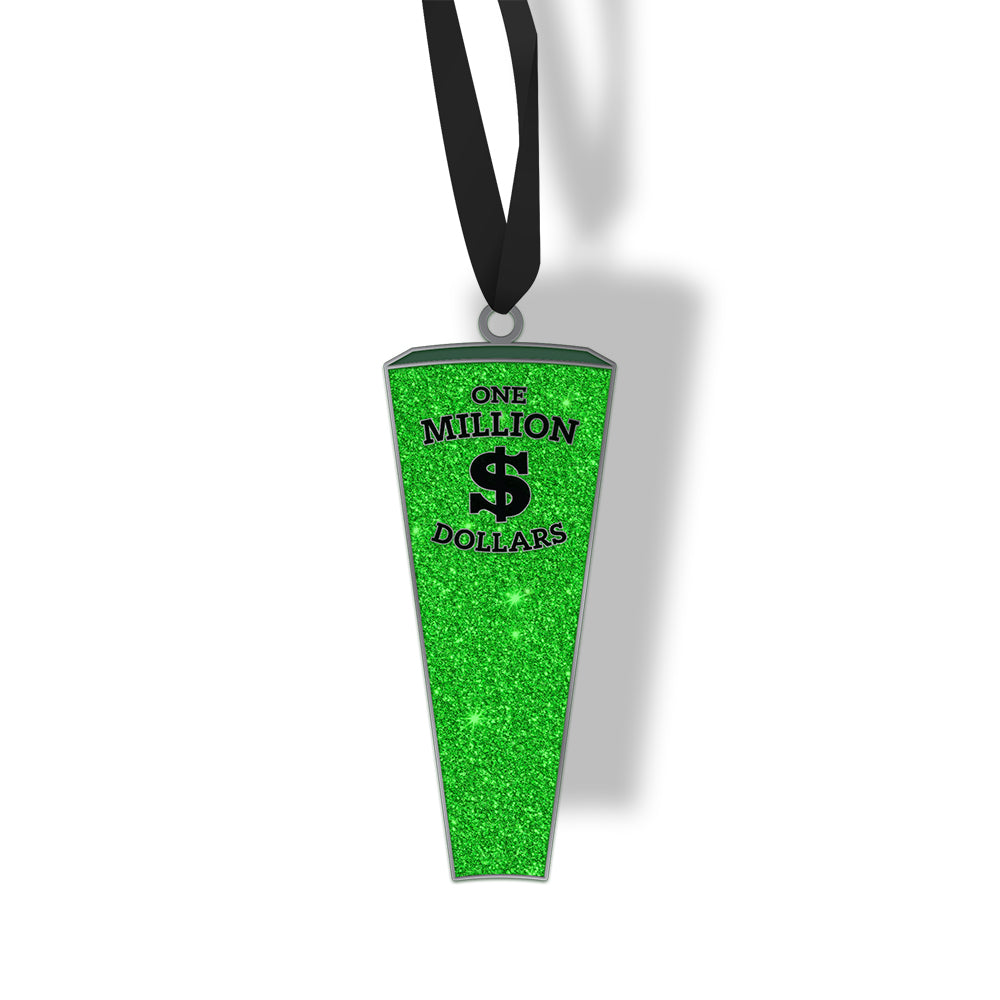 Wheel of Fortune Million Dollar Wedge Glitter Ornament – Shop
