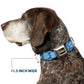 WHEEL OF FORTUNE Logo Blue/White Dog Collar