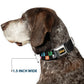 WHEEL OF FORTUNE Checker Icons Black/Multi Color Dog Collar