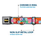 WHEEL OF FORTUNE Wheels Collage Multi Color Dog Collar