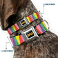 WHEEL OF FORTUNE Cash Prize Wedges Multi Color/White Dog Collar