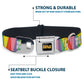 WHEEL OF FORTUNE Cash Prize Wedges Multi Color/White Dog Collar