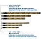 WHEEL OF FORTUNE Title Logo Sequin Dots Black/Oranges/Yellow Dog Collar