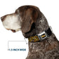 WHEEL OF FORTUNE Title Logo Sequin Dots Black/Oranges/Yellow Dog Collar