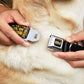 WHEEL OF FORTUNE Title Logo Sequin Dots Black/Oranges/Yellow Dog Collar