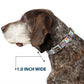 Wheel of Fortune Prize Blocks Collage White/Multi Color Dog Collar