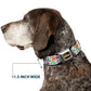 Wheel of Fortune Prize Blocks Collage White/Multi Color Dog Collar