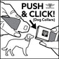 WHEEL OF FORTUNE Logo Blue/White Dog Collar