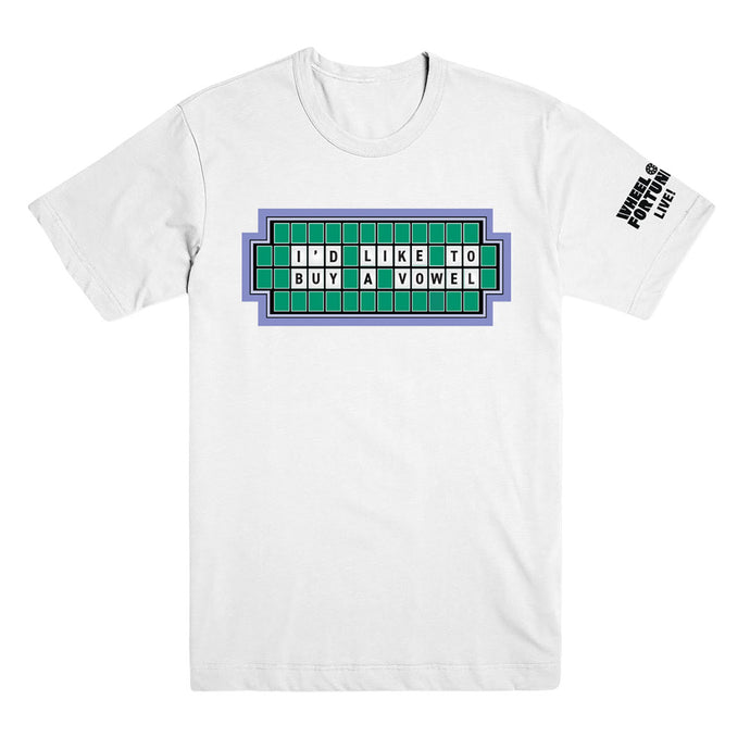 Wheel of Fortune Live I'd Like to Buy a Vowel Tee