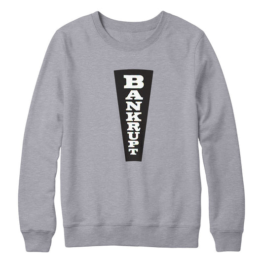 Wheel of Fortune Bankrupt Wedge Gray Crewneck