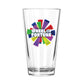 Wheel of Fortune Burst Logo Personalized Pint Glass
