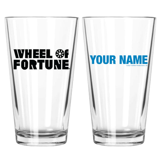 Wheel of Fortune Logo Personalized Pint Glass