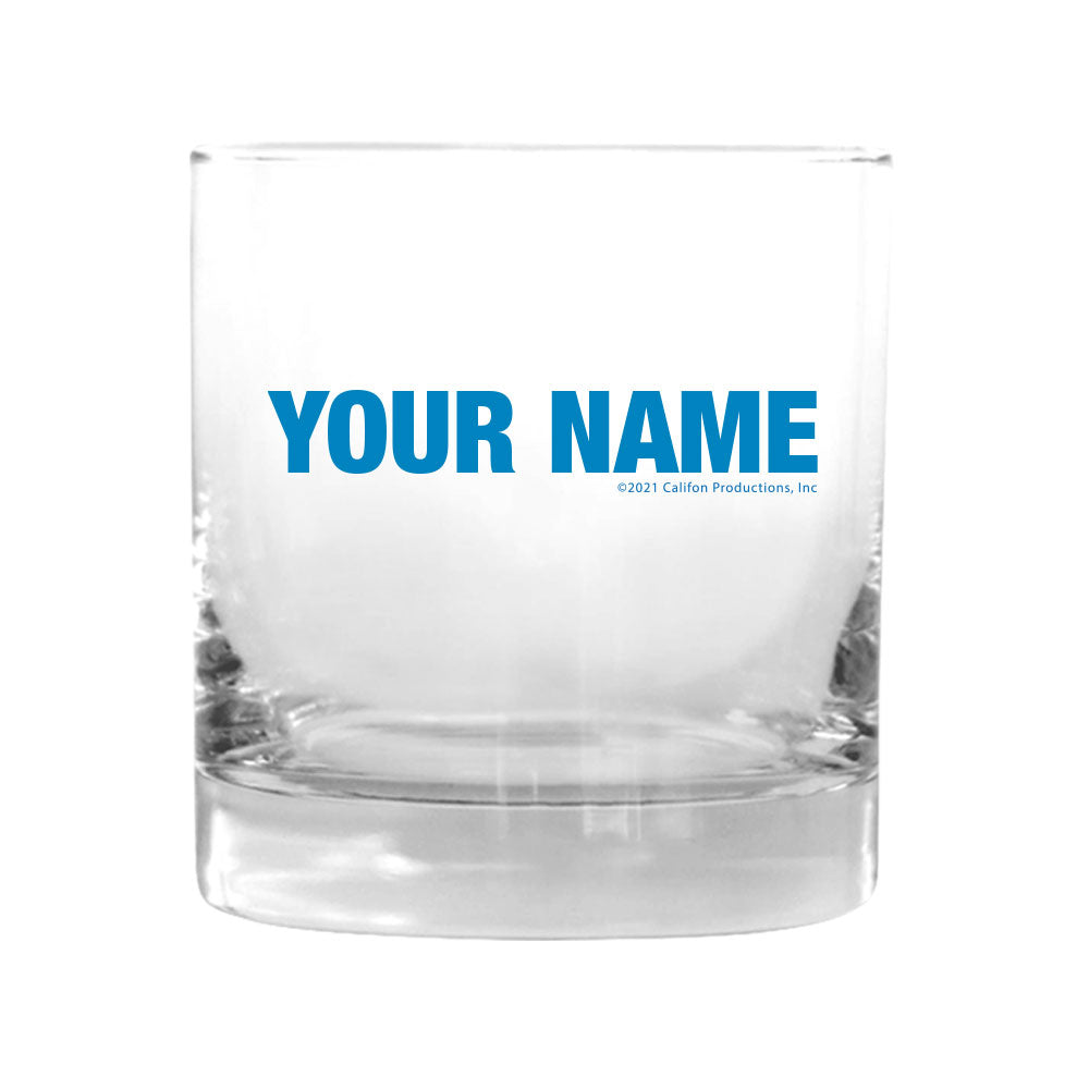 Wheel of Fortune Burst Logo Personalized Rocks Glass