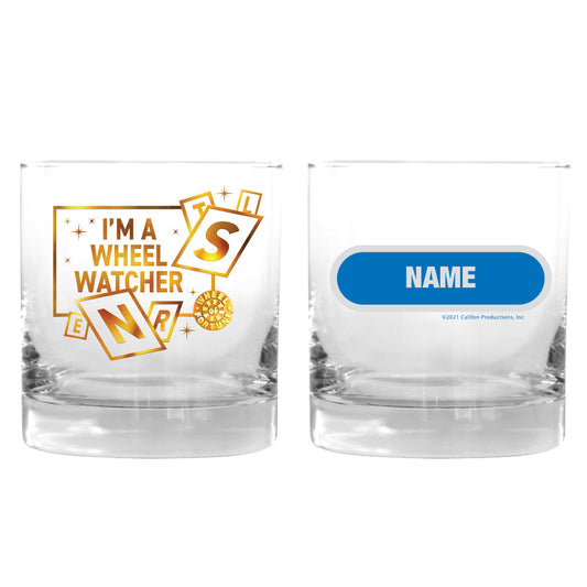I'm a Wheel Watcher Personalized Rocks Glass