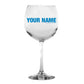 Keep Calm and Watch Wheel Personalized Wine Glass