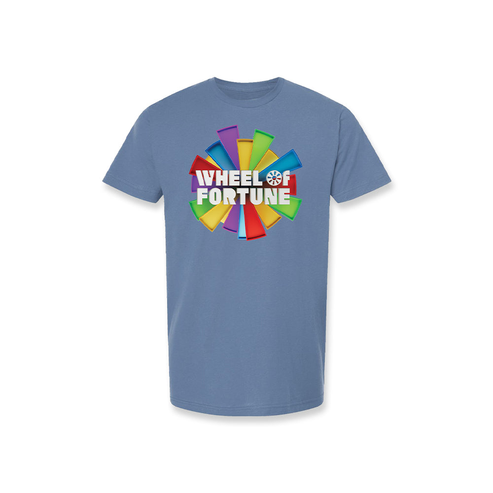 Wheel of Fortune Color Logo Blue Tee
