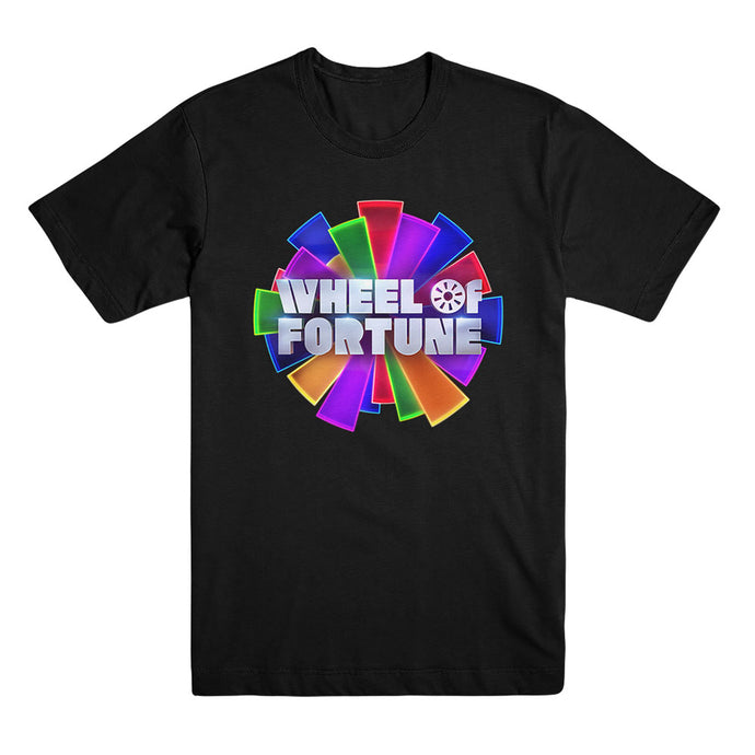 Wheel of Fortune Color Logo Black Tee