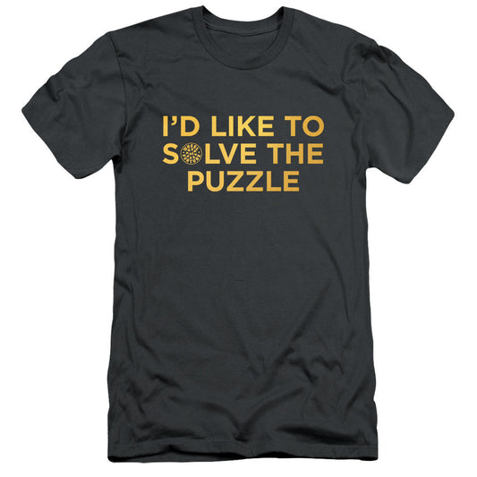 Wheel of Fortune I'd Like to Solve the Puzzle Charcoal Tee