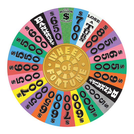 Wheel of Fortune Wheel Round Blanket