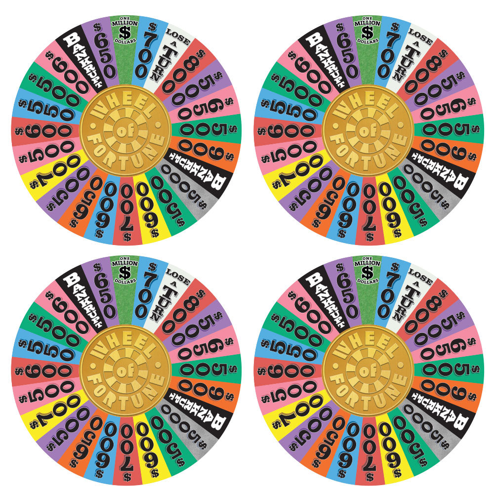 Wheel of Fortune Round Coasters