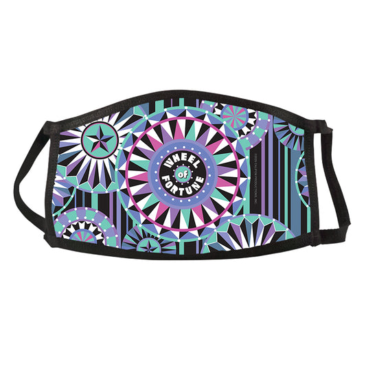 Wheel of Fortune Bob Mackie Blue Wheel Face Mask