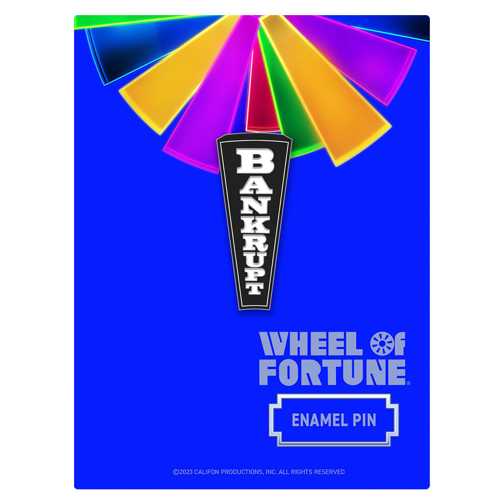 Wheel of Fortune Bankrupt Enamel Pin