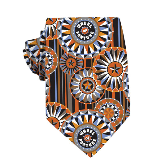 Wheel of Fortune Bob Mackie Wheel-Pattern Necktie