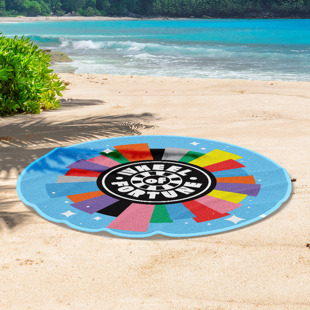 Wheel of Fortune Logo Beach Towel