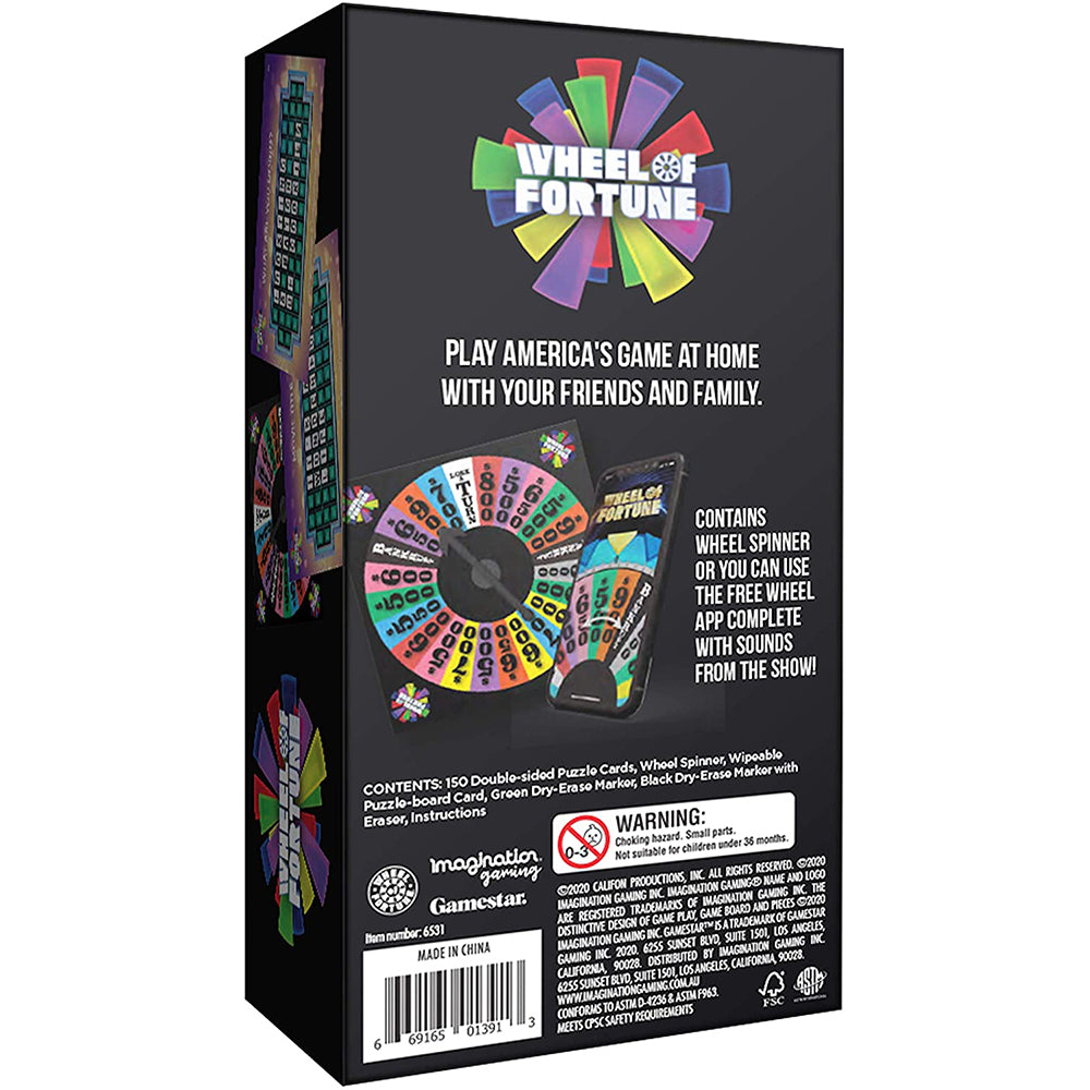 Wheel of Fortune Gamestar Card Game