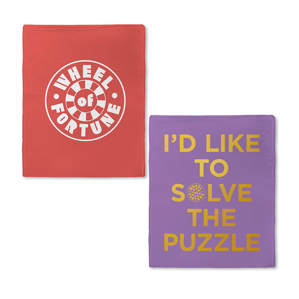Wheel of Fortune I'd Like to Solve the Puzzle Fleece Blanket