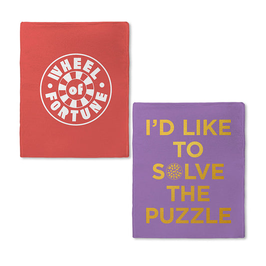 Wheel of Fortune I'd Like to Solve the Puzzle Fleece Blanket
